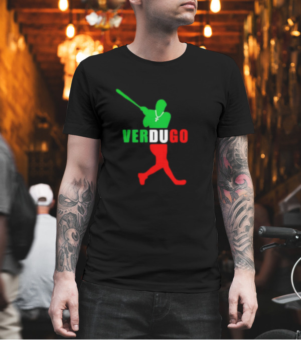 Verdugo Mexico Baseball Red Green T-Shirt Verdugo Mexico Baseball Red Green T-Shirt