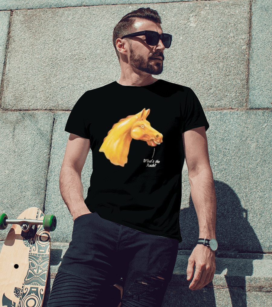 We Live In Time Carousel Horse What's The Rush T-Shirt