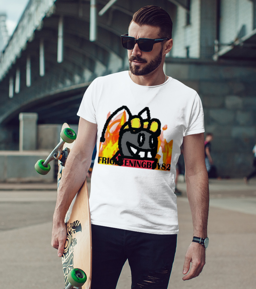 Moth FrighteningBoy82 Fire Background T-Shirt