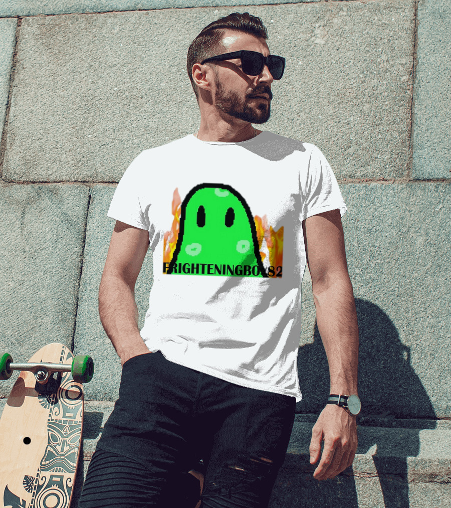FRIGHTENINGBOY82 Slime With Fire Background T-Shirt