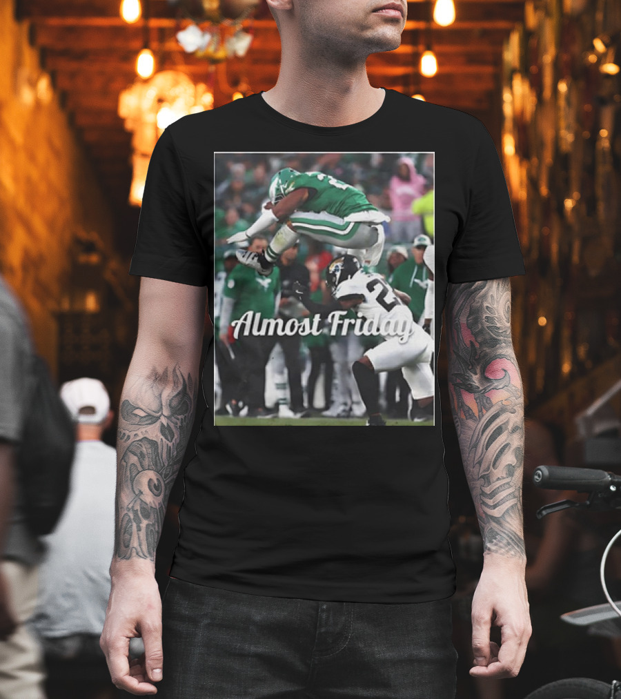 Almost Friday Saquon Barkley Hurdle Over Philadelphia Eagles T-Shirt