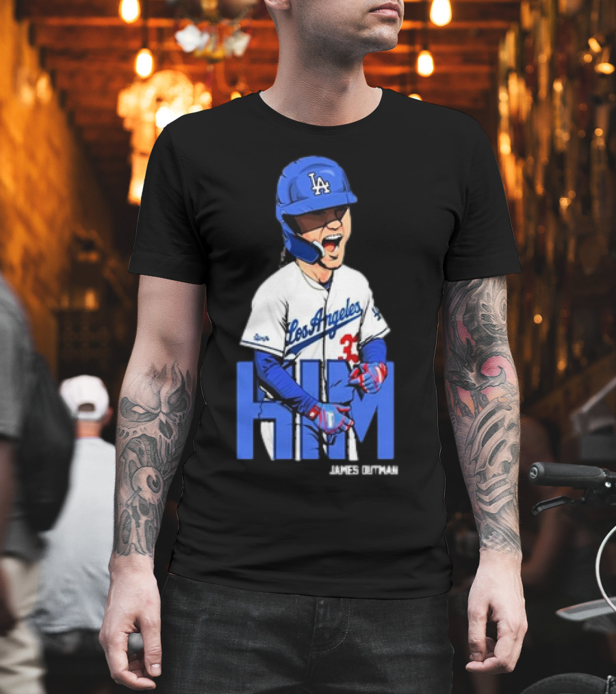 Los Angeles Dodgers James Outman HIM Baseball T-Shirt
