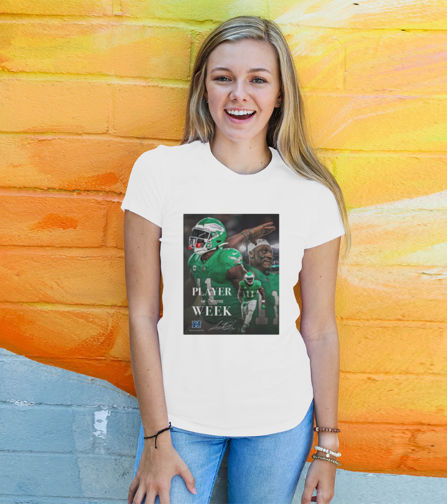 Arthur Juan Brown Philadelphia Eagles NFL Player Of The Week T-Shirt