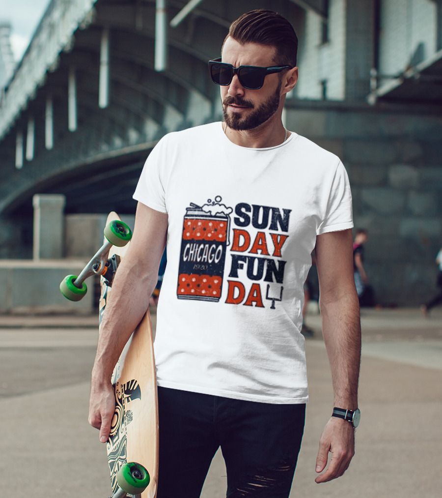 Chicago Sunday Fun Day 1923 Football Can T-Shirt