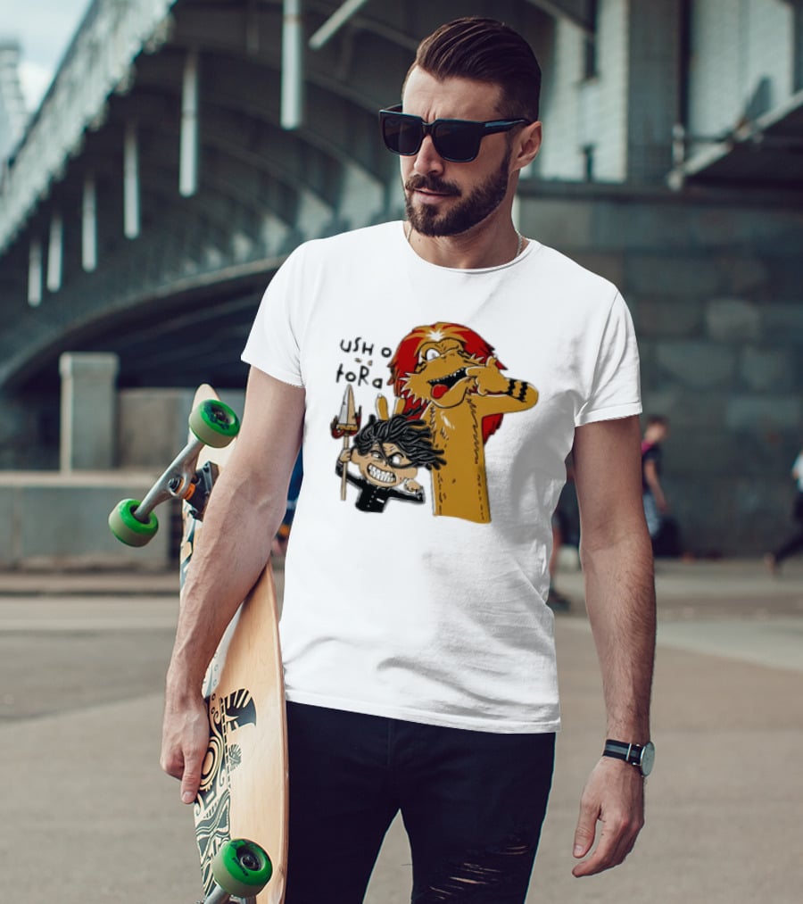 Ushio And Tora Calvin And Hobbes Mashup Tide And Tiger T-Shirt