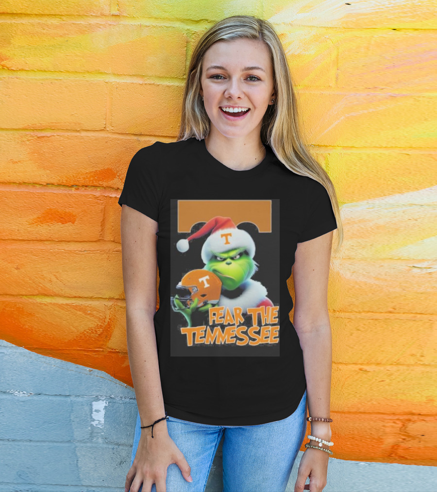 Grinch Fear The Tennessee Volunteers Christmas T-Shirt