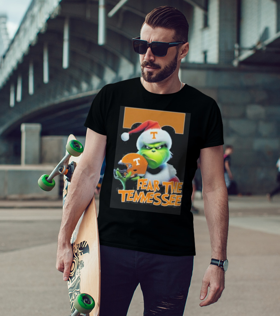 Grinch Fear The Tennessee Volunteers Christmas T-Shirt