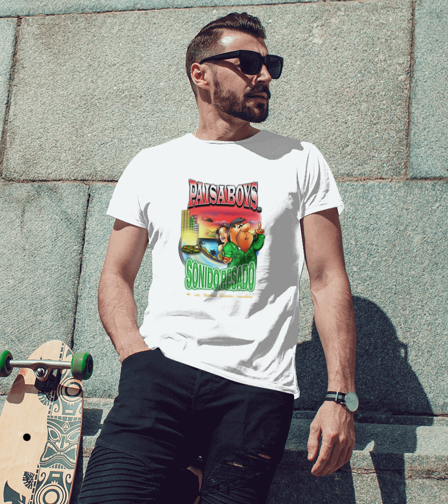 PAISABOYS SONIDO PESADO Al Mal Tiempo Buenas Cumbias T-Shirt