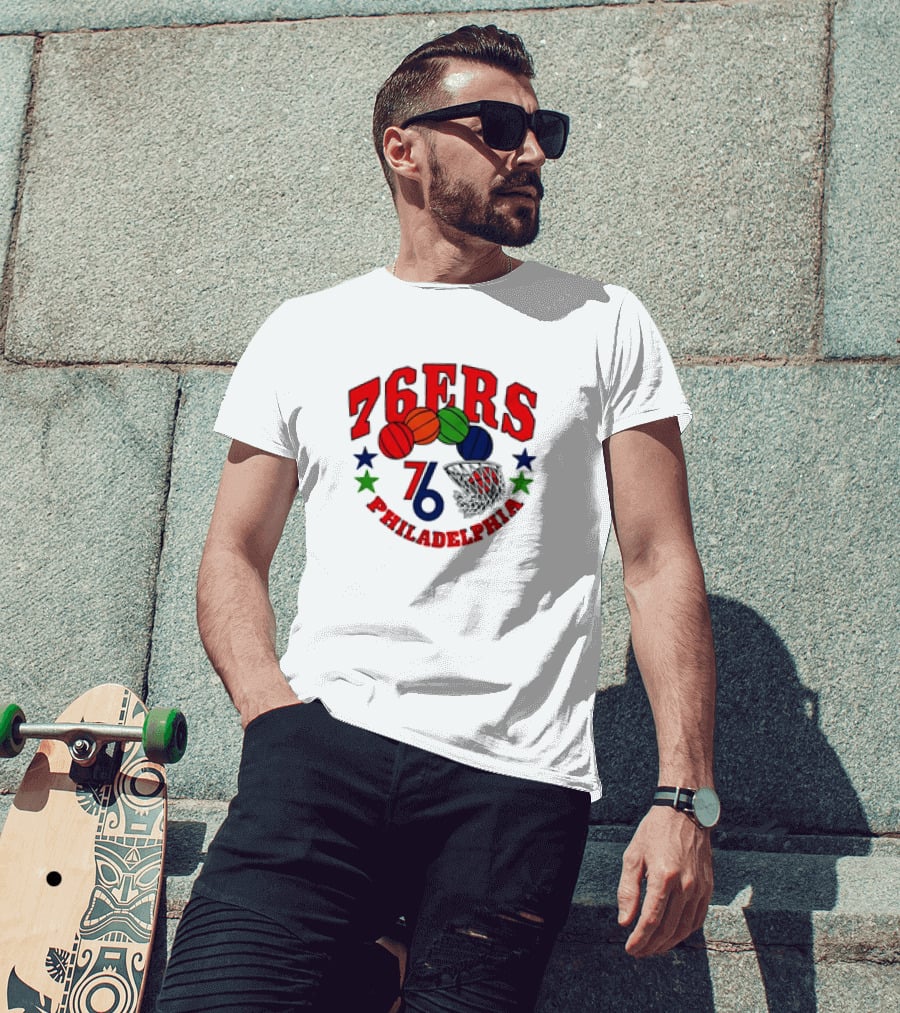 Philadelphia 76ERS 76 Basketball Stars City Edition T-Shirt