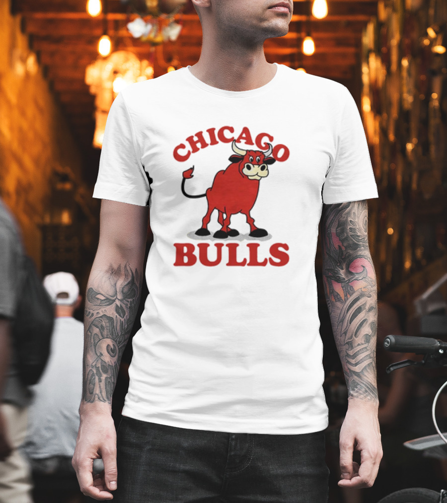 Retro Vintage Chicago Bulls Classic Iconic Bull Image T-Shirt
