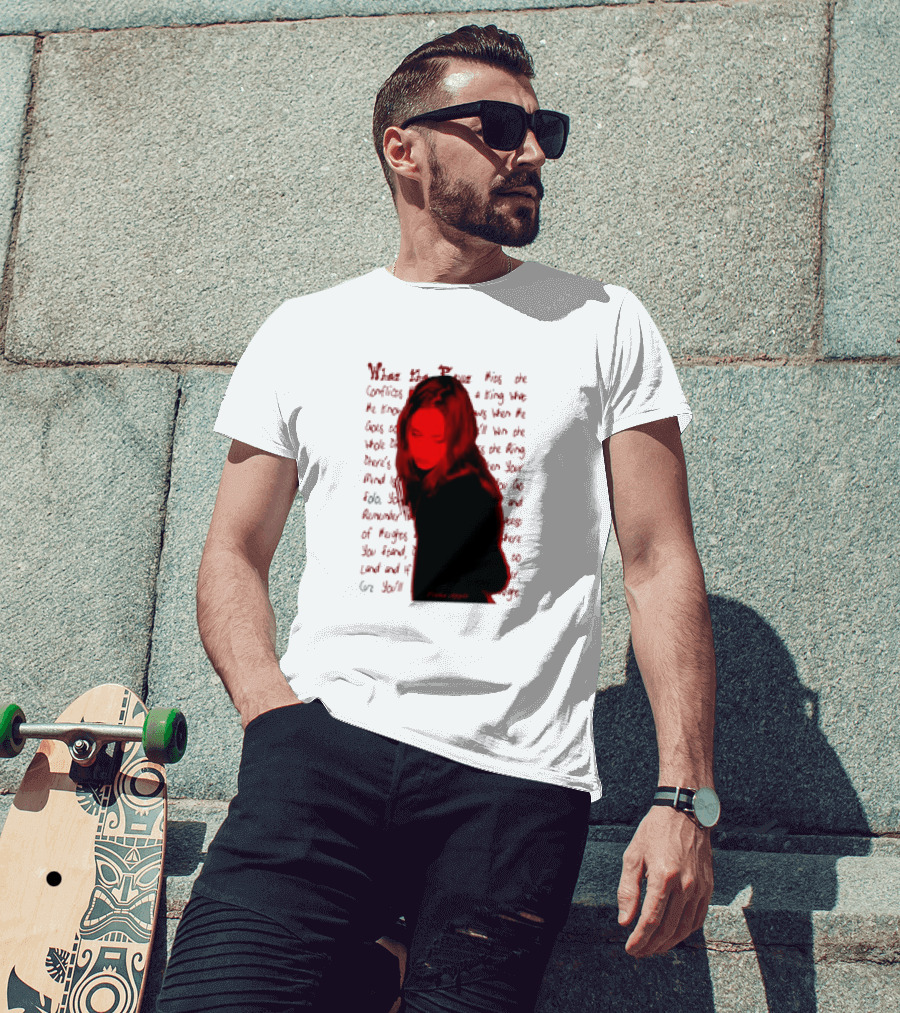 Fiona Apple When The Pawn Full Excerpt Bold Text Red T-Shirt