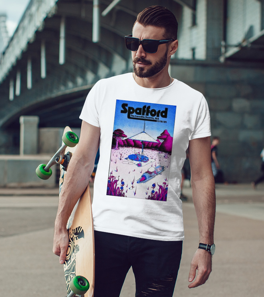 Spafford Live At The Crocodile Seattle 11/10/24 Vintage Sci-Fi Scene T-Shirt