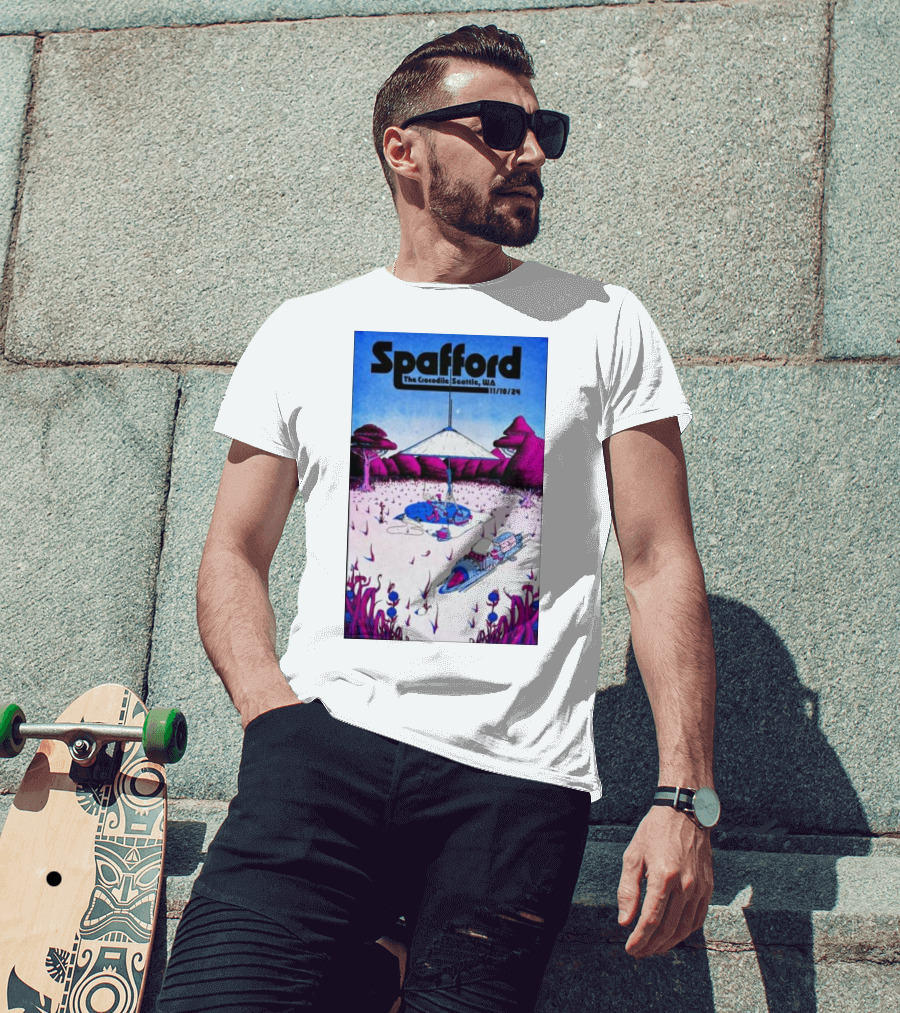 Spafford Live At The Crocodile Seattle 11/10/24 Vintage Sci-Fi Scene T-Shirt