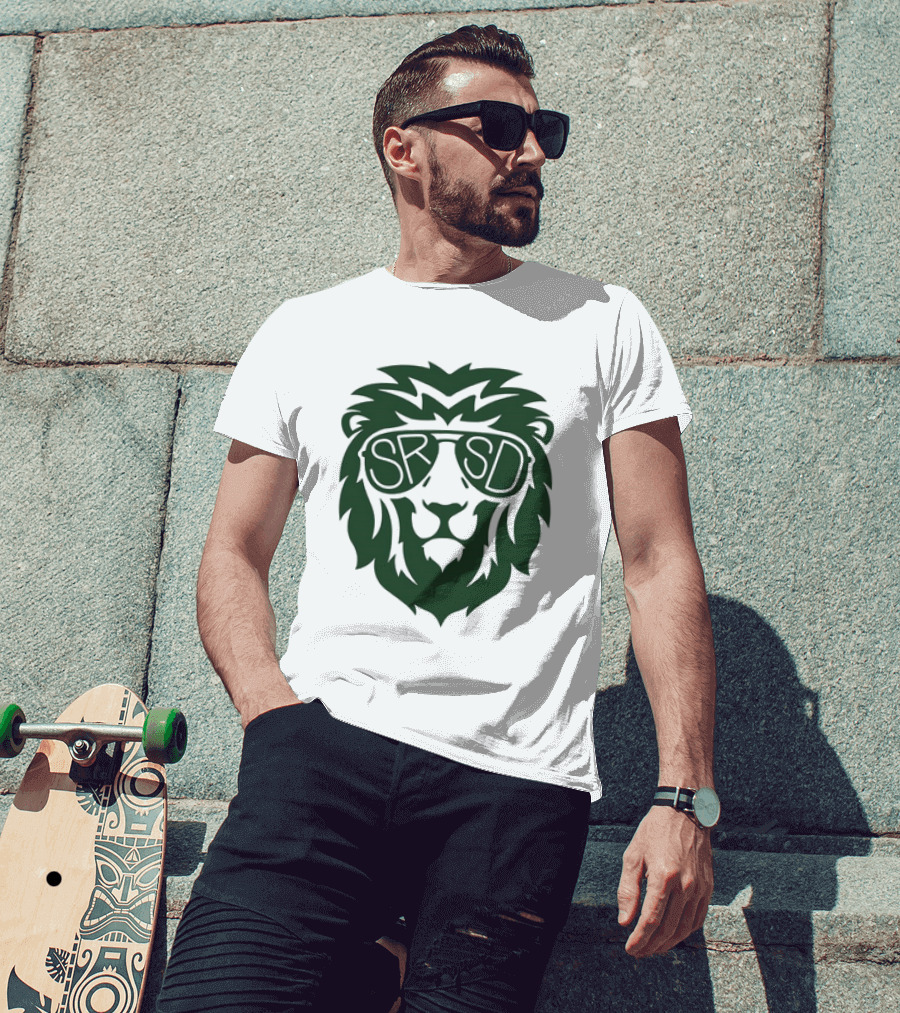 SRSD St. Rita Lion Mascot In Sunglasses T-Shirt