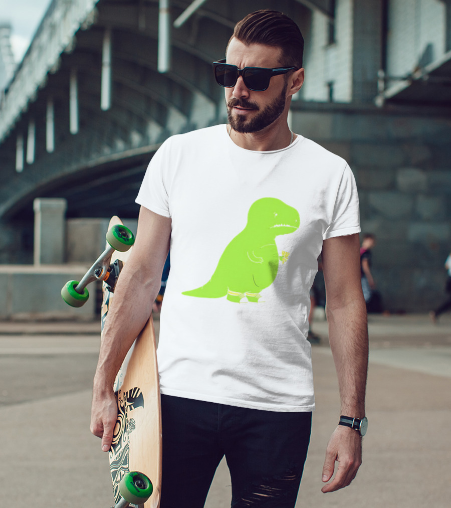 T-rex Struggles With An Ice Cream Cone Darn Silly Dinosaur Problem T-Shirt