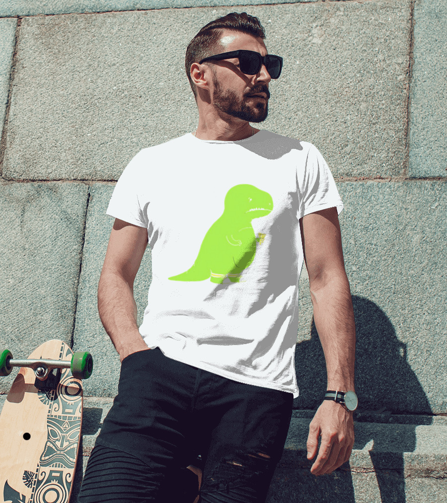 T-rex Struggles With An Ice Cream Cone Darn Silly Dinosaur Problem T-Shirt
