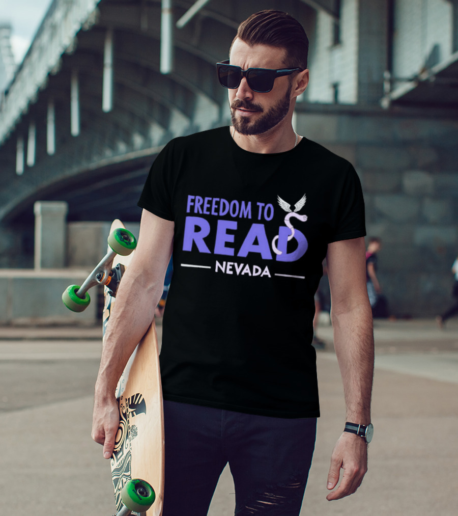 Freedom To Read Nevada Serpent With Wings T-Shirt