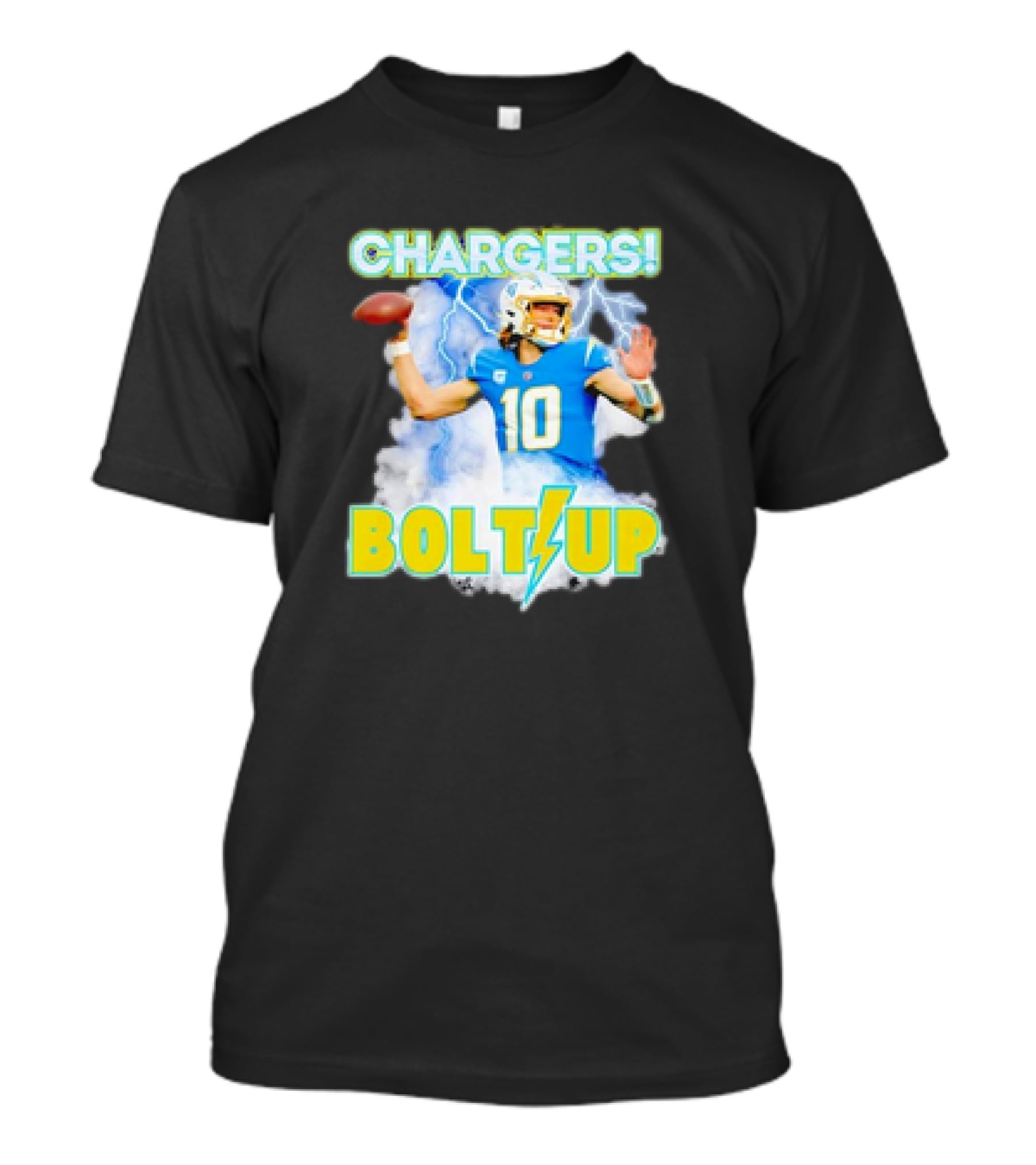 Chargers Bolts Up Justin Herbert NFL Football Fan T-Shirt