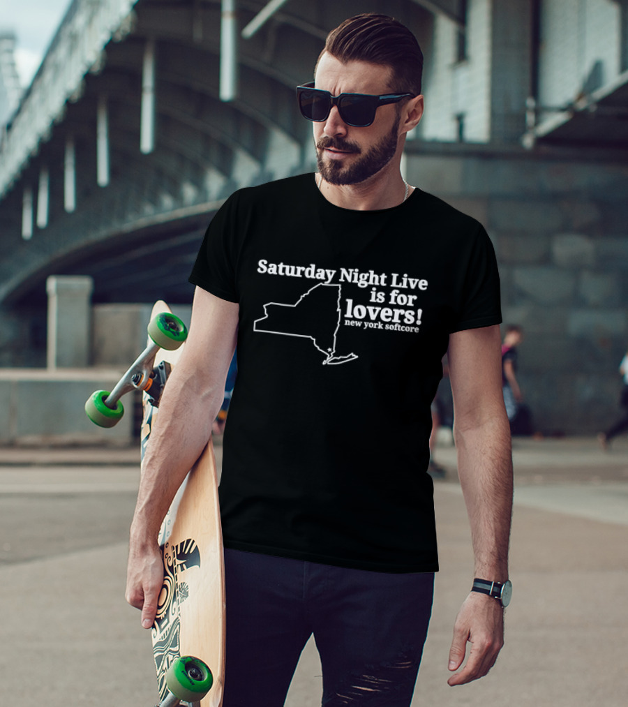 Saturday Night Live Is For Lovers New York Softcore Map T-Shirt