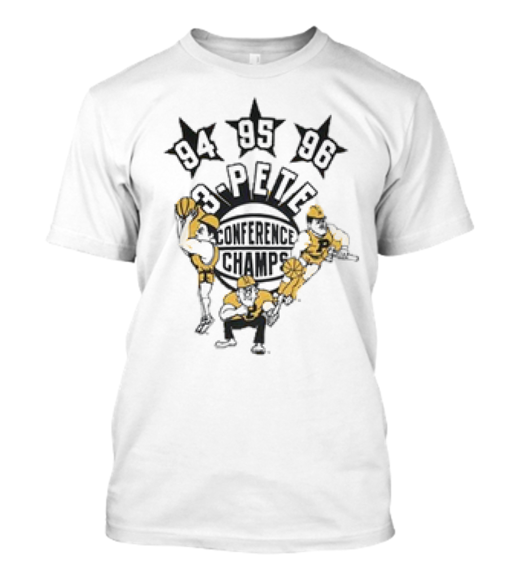 Purdue Basketball 3-Pete 94 95 96 Conference Champs Christmas Ornament Custom Name T-Shirt
