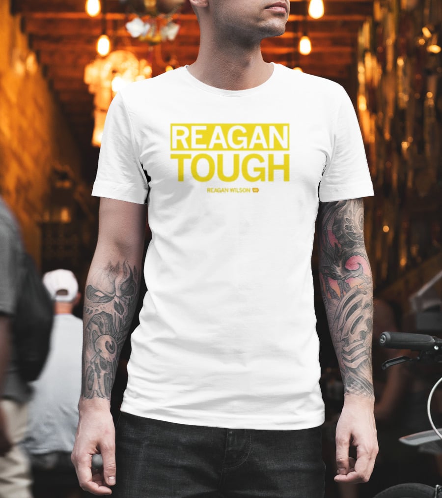 Reagan Wilson Reagan Tough Yellow Block Text T-Shirt