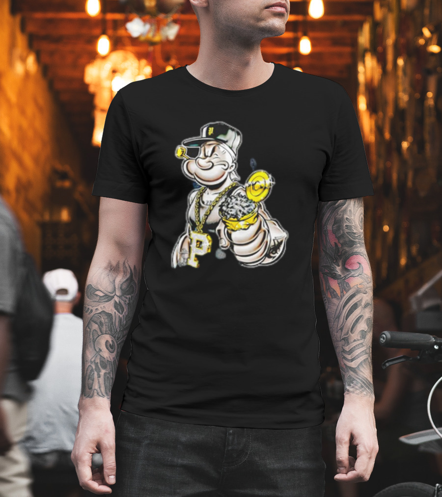 Spinach Pimp Chain And Cap Style Billboard T-Shirt
