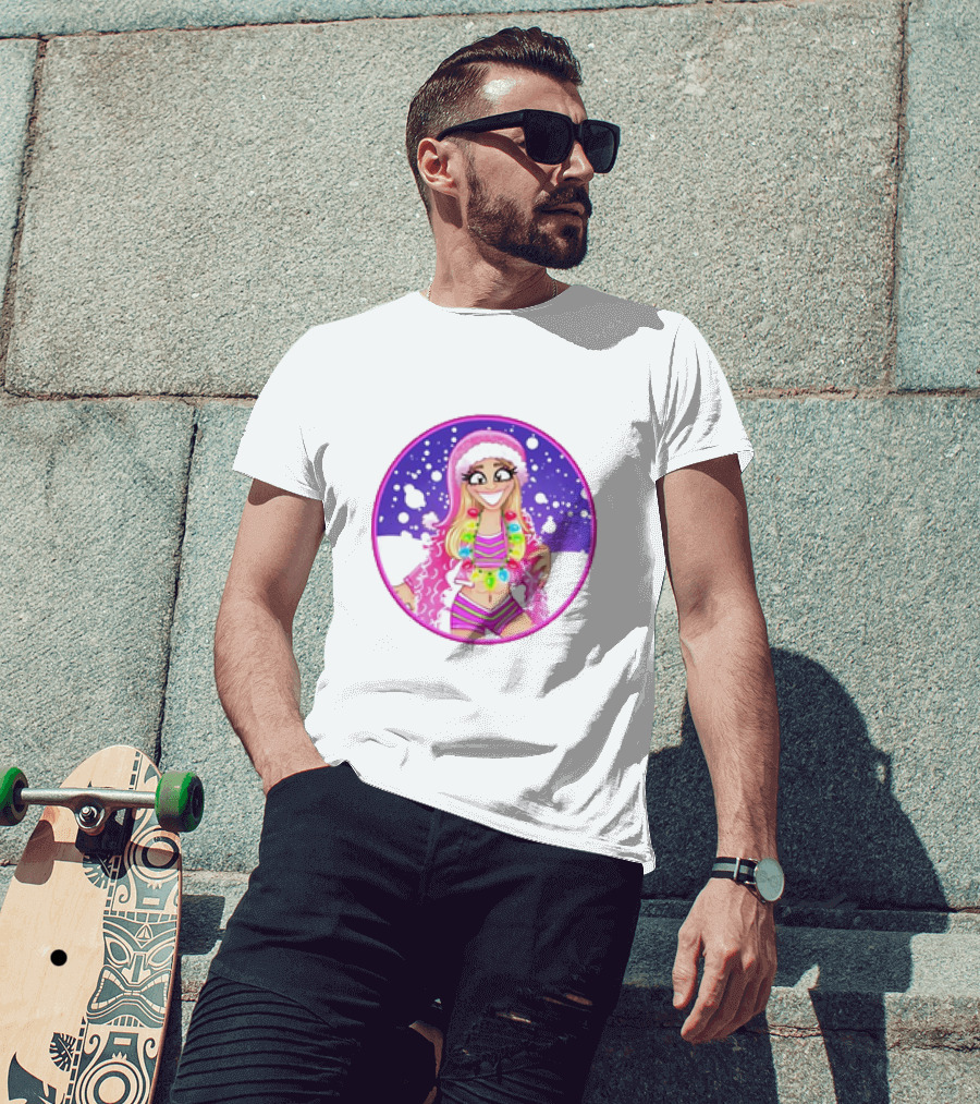 Brittnie Brooks Merry Brittmas Cartoon Holiday T-Shirt