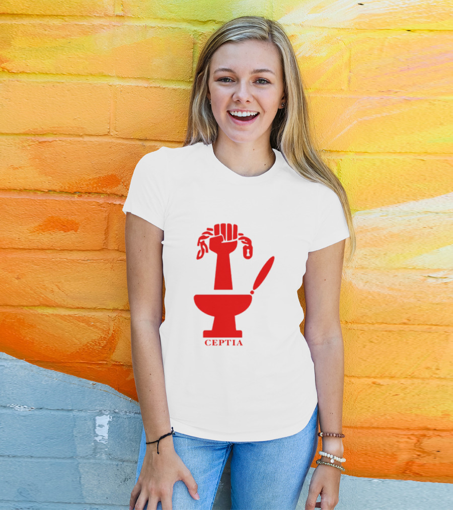 CEPTIA Committee To End Pay Toilets In America Red Fist And Toilet T-Shirt