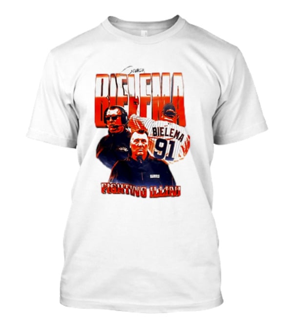 Coach Bielema 91 Fighting Illini T-Shirt