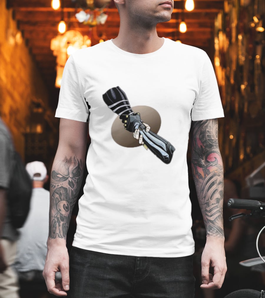 Winter Soldier and Falcon Shaking Hands Partnership Marvel T-Shirt