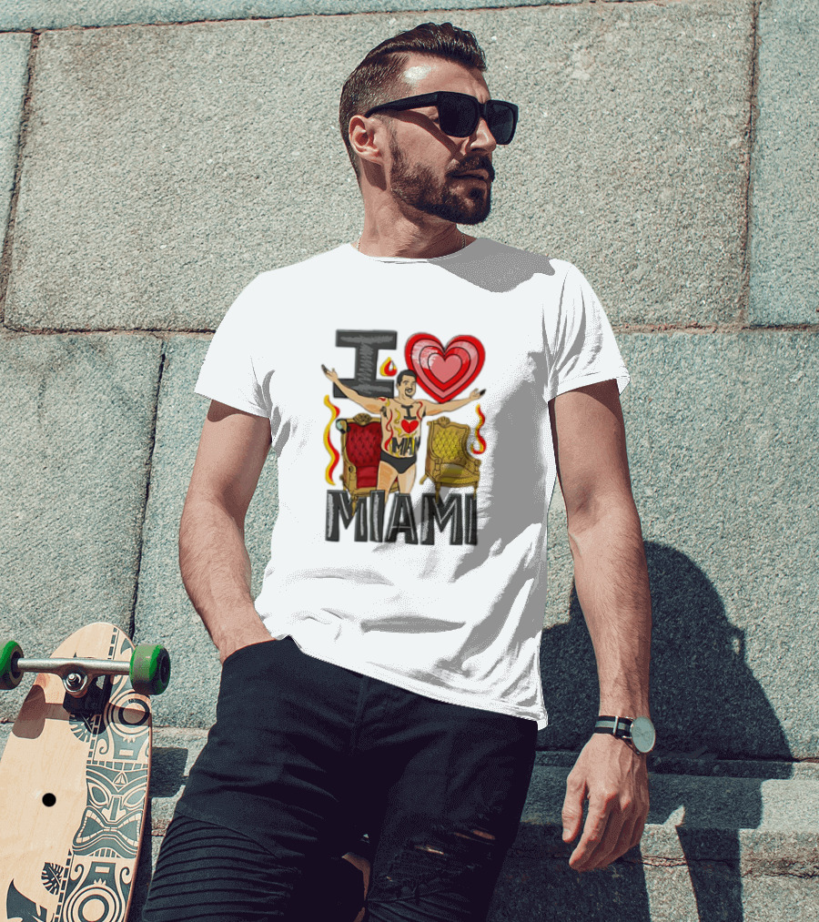 Dan Speedo I Love Miami The Dan LeBatard Show T-Shirt