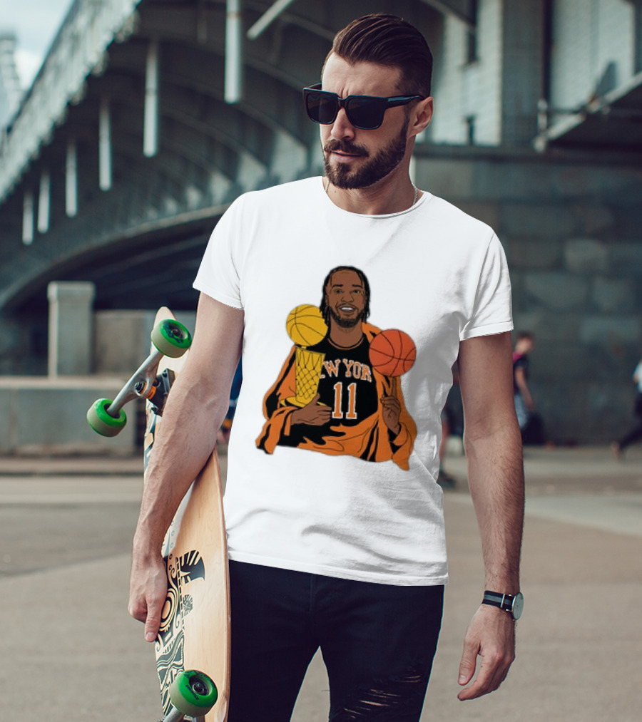 New York 11 Big Knick Energy Brunshym Basketball Trophy T-Shirt