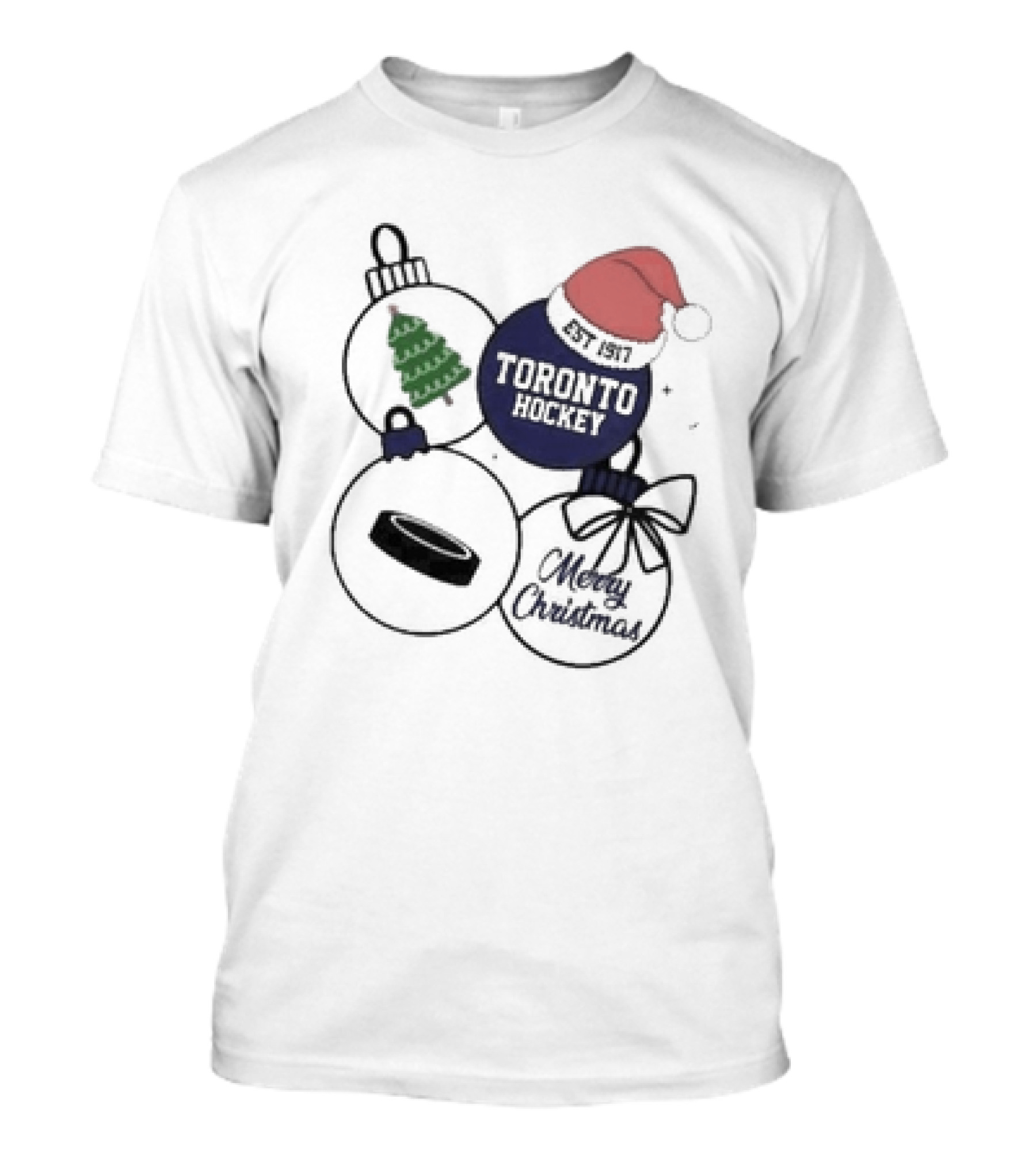 Merry Christmas Toronto Hockey Est 1917 T-Shirt