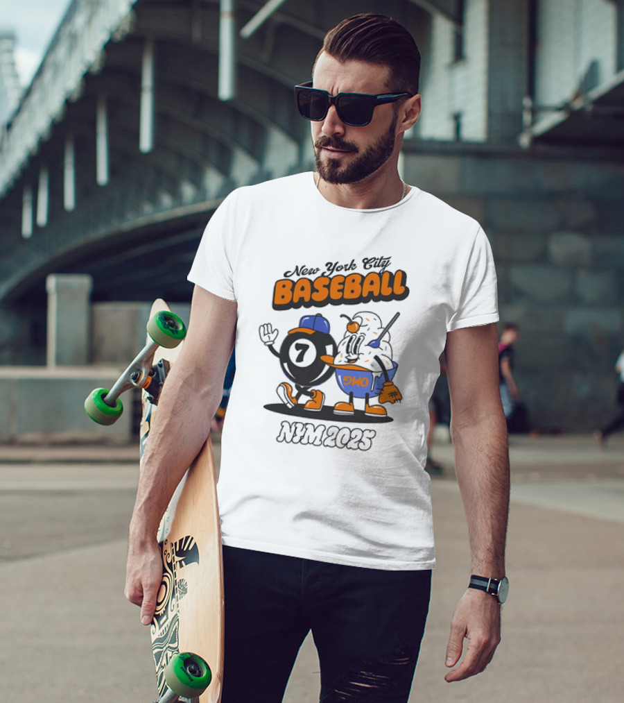 New York City Baseball NYM 2025 DWO 7 T-Shirt