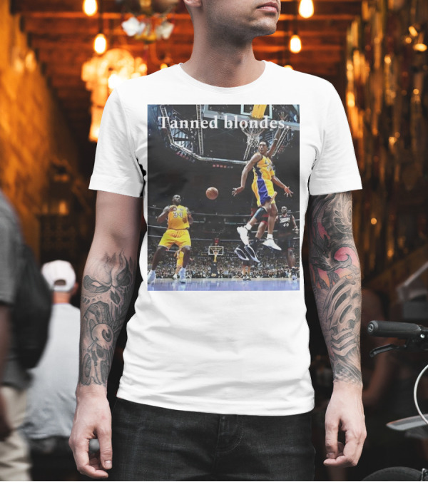 Shaquille O’Neal and Kobe Bryant Los Angeles Lakers 2001 NBA Finals Tanned Blondes T-Shirt Shaquille O’Neal and Kobe Bryant Los Angeles Lakers 2001 NBA Finals Tanned Blondes T-Shirt