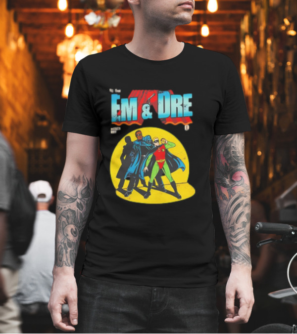 The Real Em and Dre Comic Superheroes Issue One T-Shirt The Real Em and Dre Comic Superheroes Issue One T-Shirt