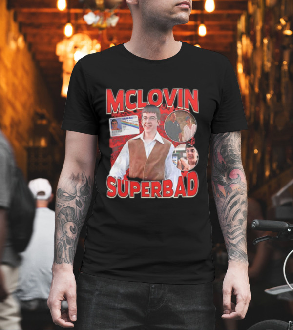 MCLOVIN Superbad 90s Hawaii ID T-Shirt MCLOVIN Superbad 90s Hawaii ID T-Shirt