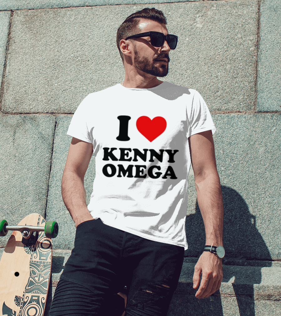 I Heart Kenny Omega Wrestler T-Shirt