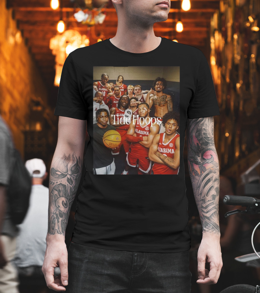 Tide Hoops Alabama Crimson Tide Basketball Team T-Shirt