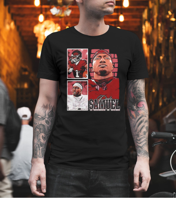 Deebo Samuel Washington Commanders NFLPA Football Signature Vintage T-Shirt Deebo Samuel Washington Commanders NFLPA Football Signature Vintage T-Shirt