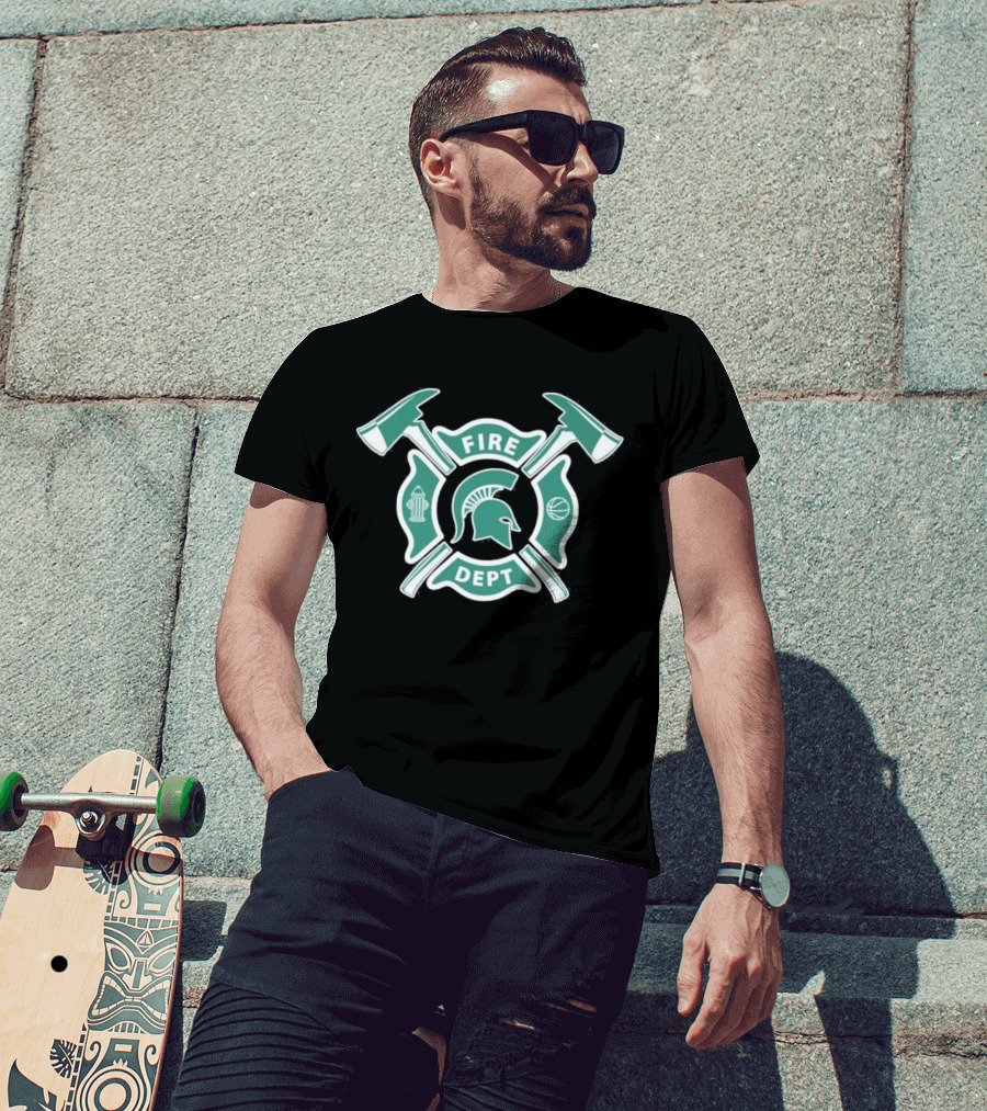 Fire Dept X Michigan State Spartans T-Shirt