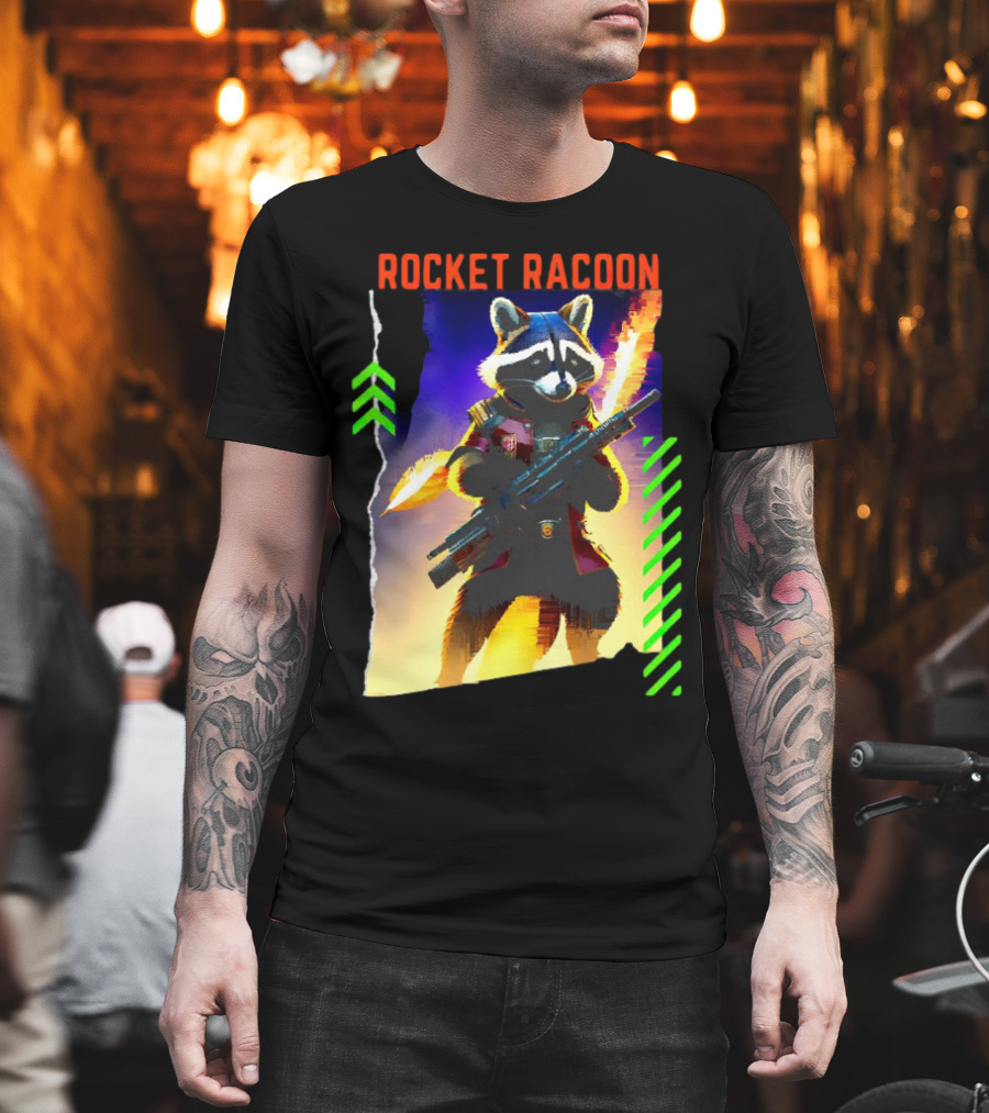 Rocket Raccoon Guardians of the Galaxy Vol 3 Character T-Shirt