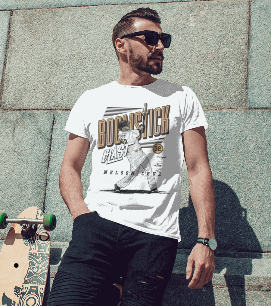 Boomstick Blast Nelson Cruz San Diego Padres 32 T-Shirt