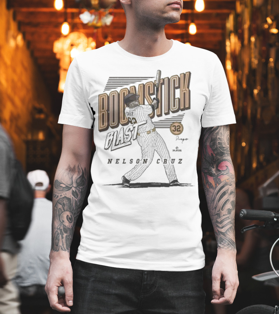 Boomstick Blast Nelson Cruz San Diego Padres 32 T-Shirt