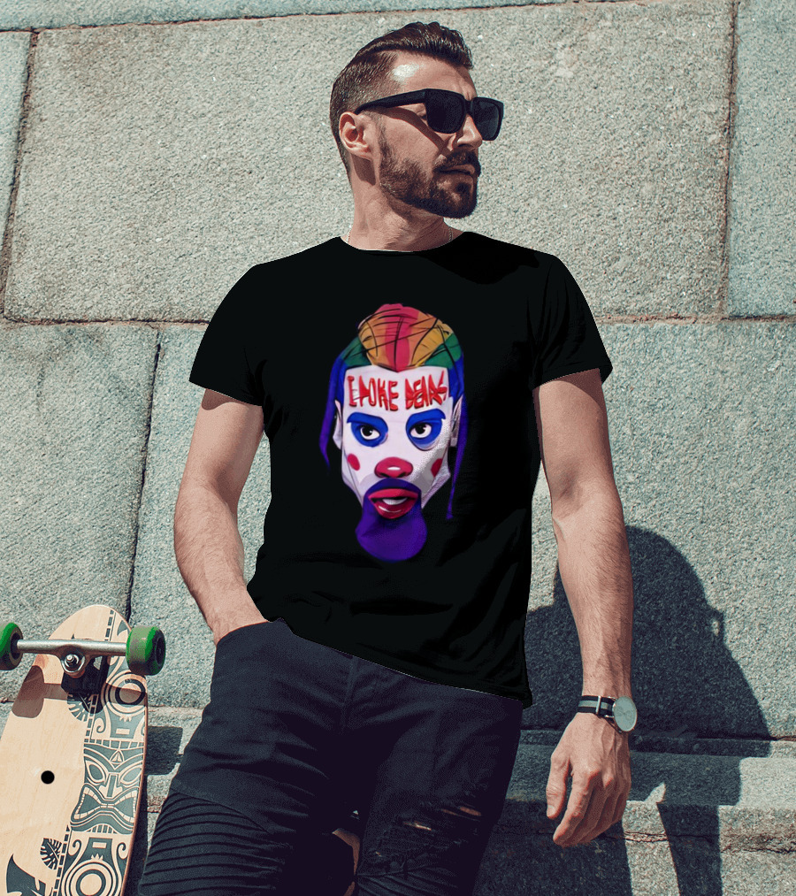 Dillon Brooks I Poke Bears Joker Face Colorful Hairstyle T-Shirt