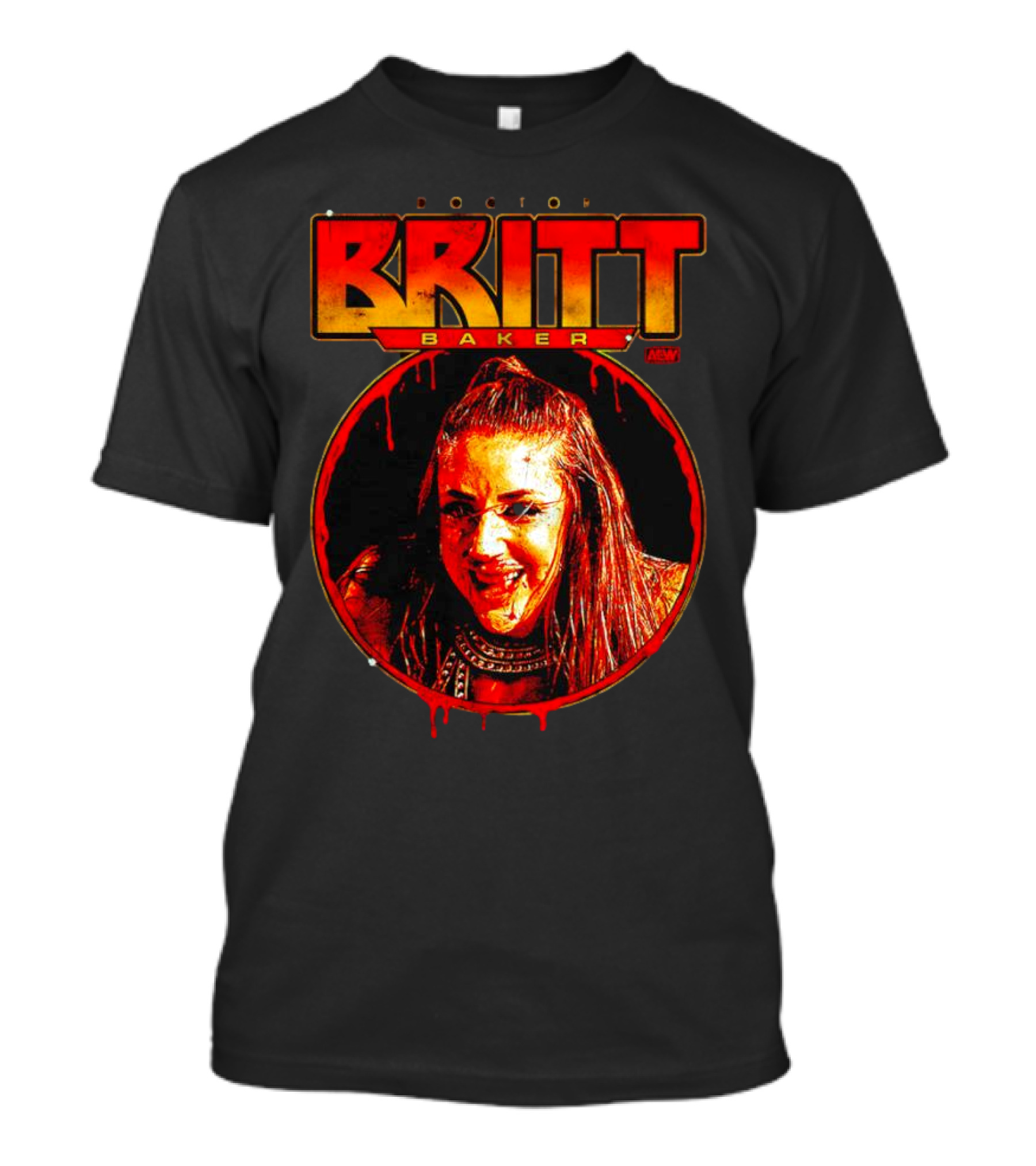 Doctor Britt Baker AEW Wrestler Portrait Rolemodel T-Shirt