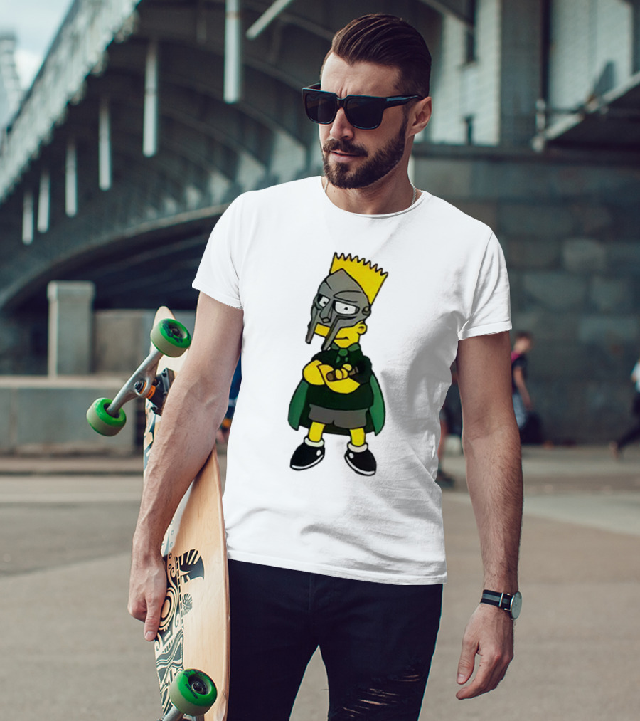 Mf Doom Bart Simpson Mask Crossover Collaboration T-Shirt
