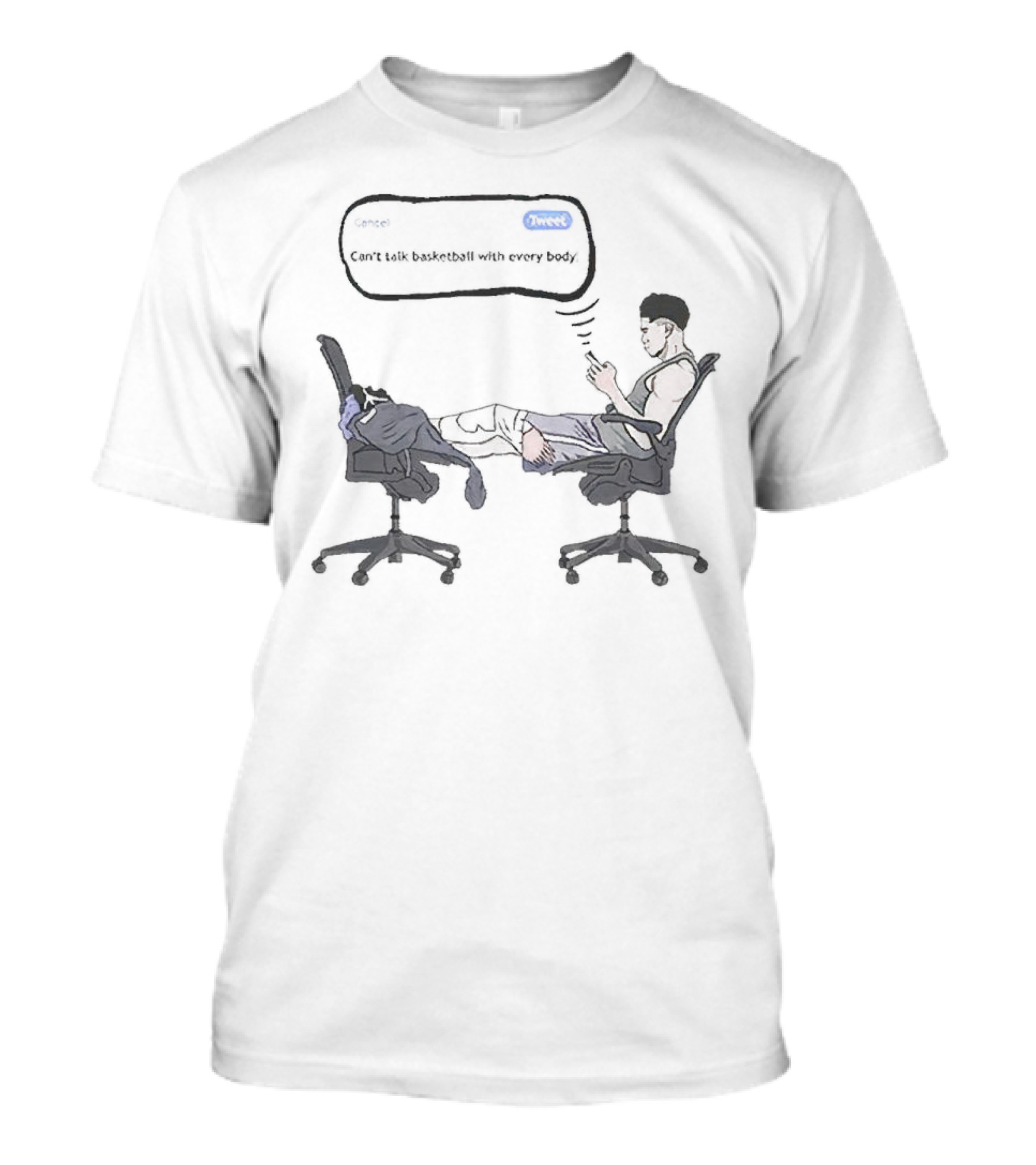 Devin Booker Text Can't Talk Basketball With Everybody T-Shirt