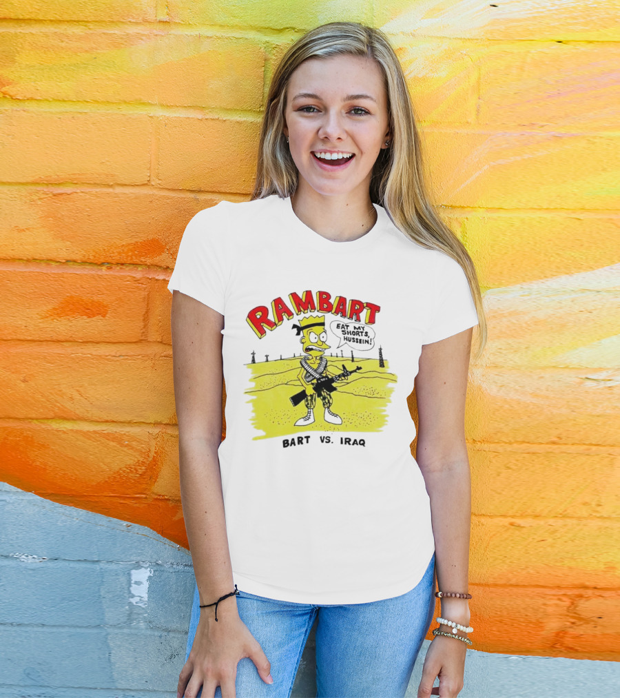 Ram Bart Eat My Shorts Hussein Bart Vs. Iraq T-Shirt