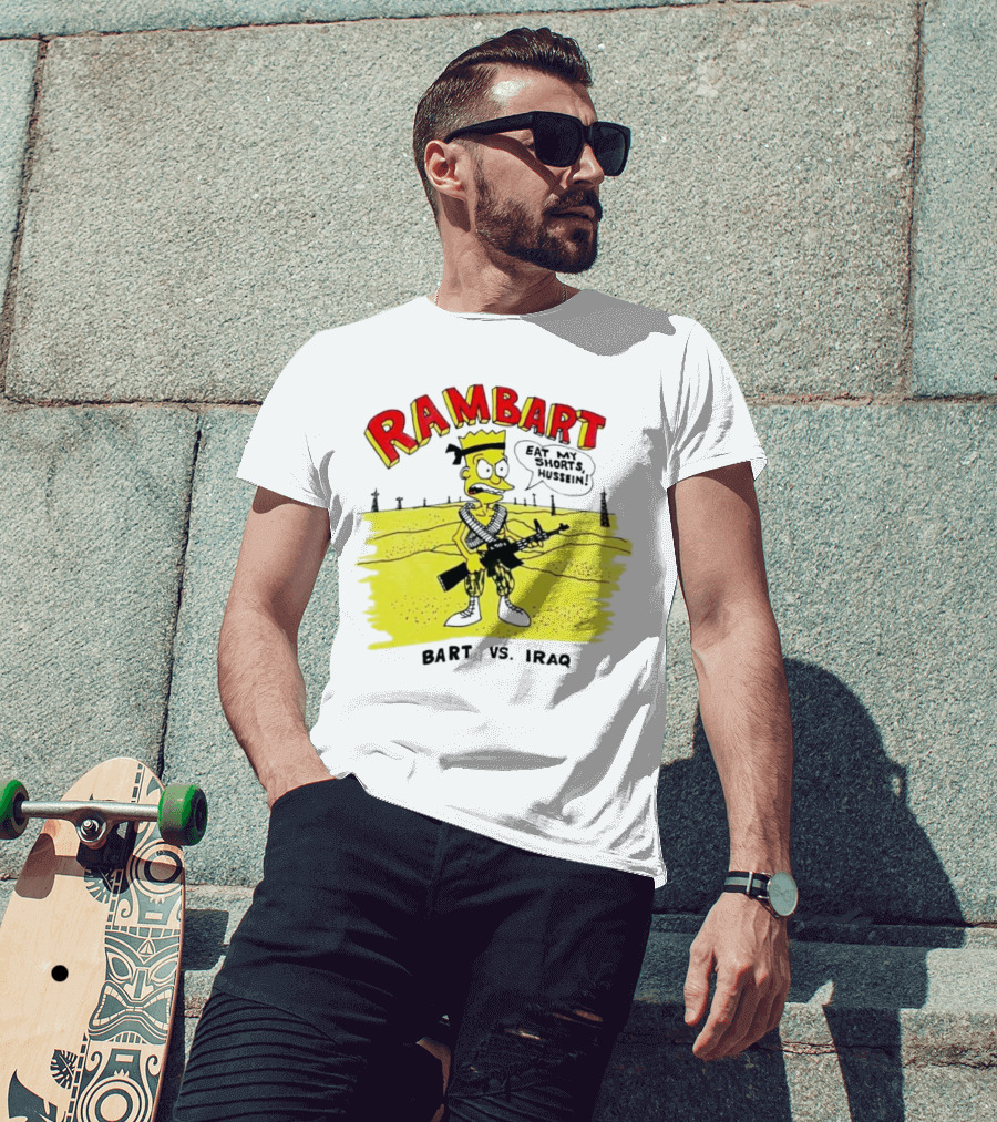 Ram Bart Eat My Shorts Hussein Bart Vs. Iraq T-Shirt